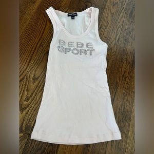 bebe sport pink tank top